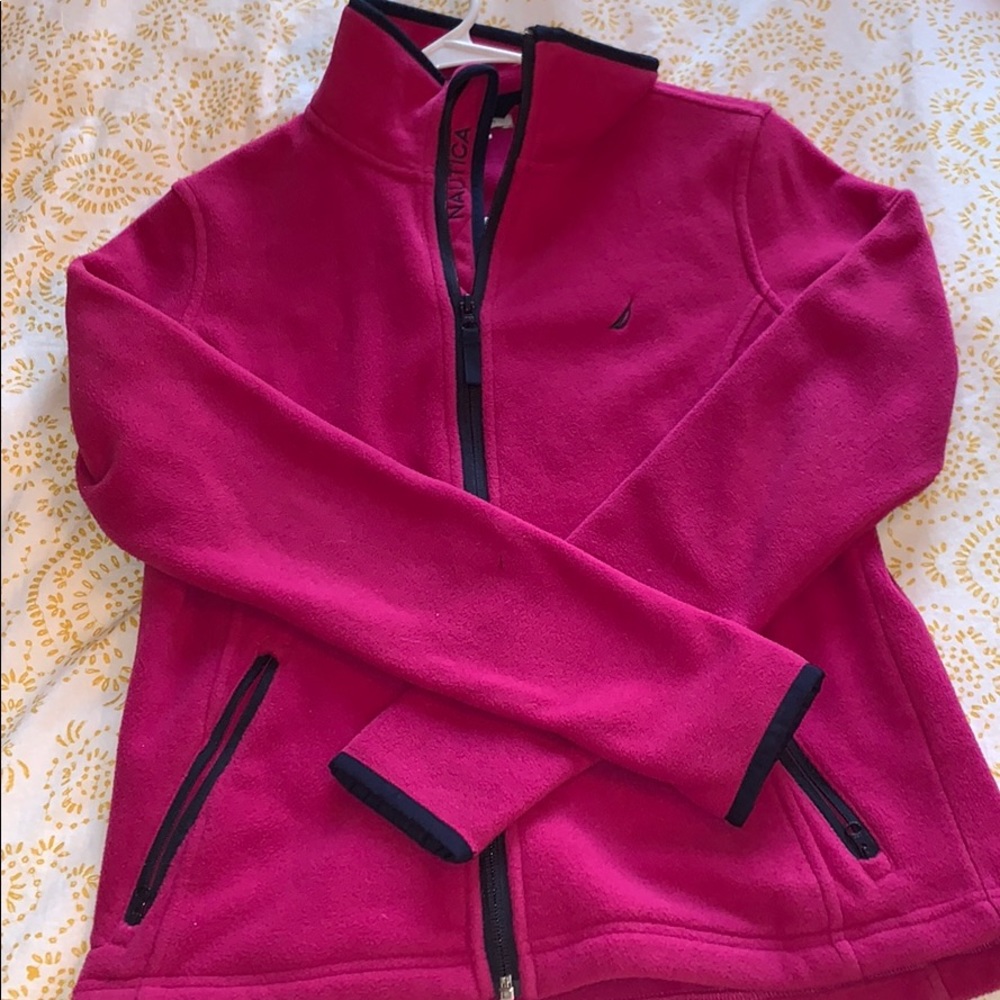 Magenta Nautica zip-up sweatshirt